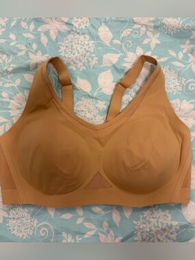 HoneyLove Women's CrossFlex Activity Bra Padded Sand Medium+